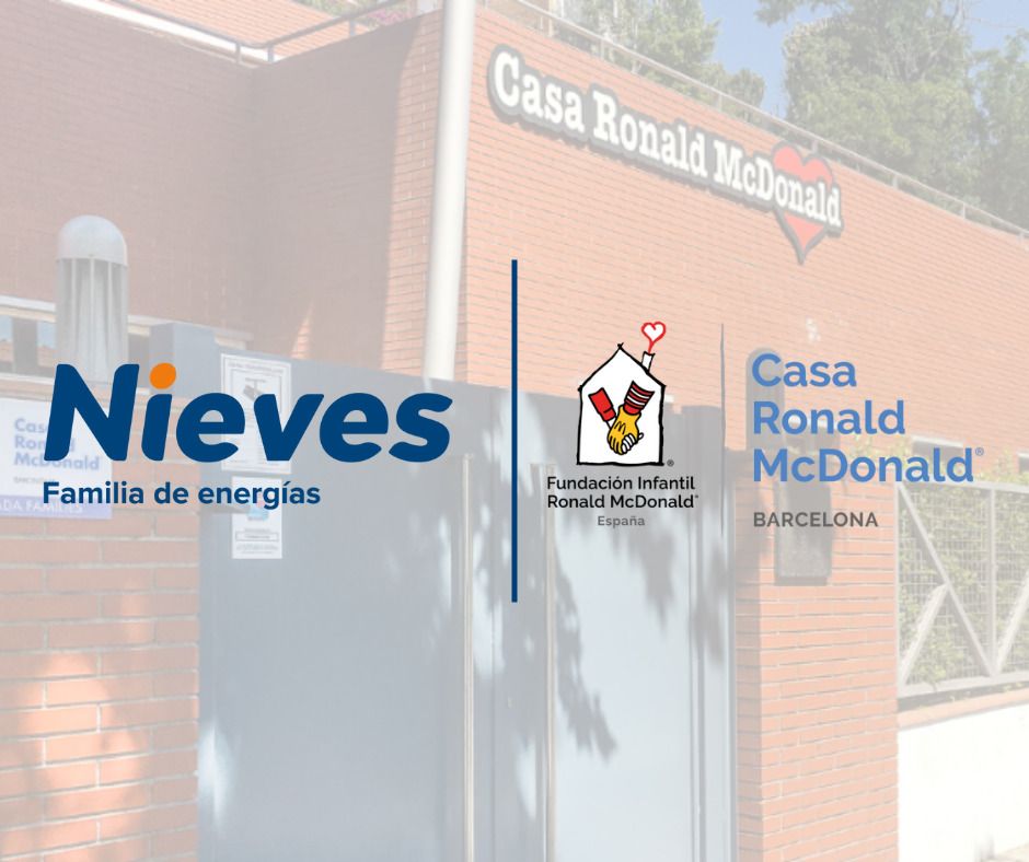 Foto de Nieves Energía con Fundación Ronald McDonald para facilitar